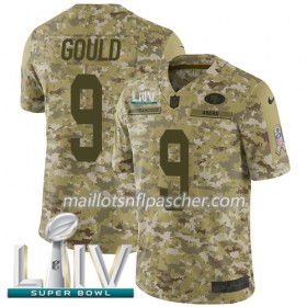 Maillot San Francisco 49ers Robbie Gould 9 Nike 2018 Salute To Service 2020 Super Bowl LIV - Homme